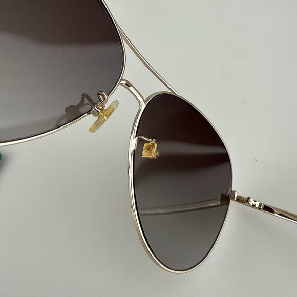 Kate Spade Sunglasses mod. Carolane F/S 3YGHA Gold Aviator Shades Oversized